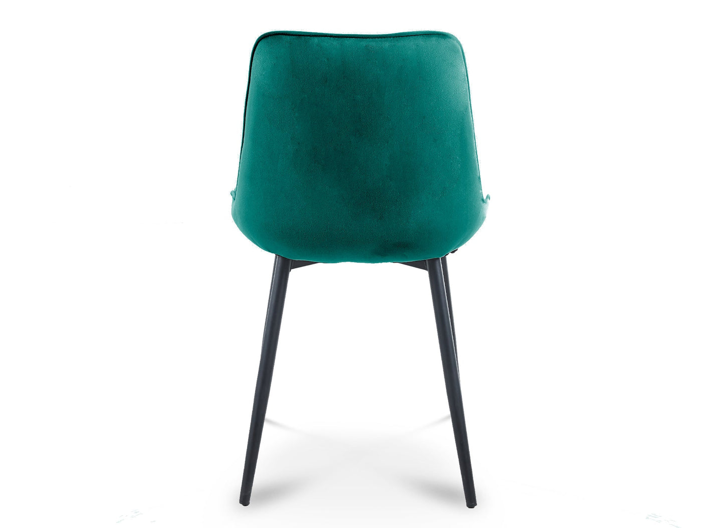Lot de 4 chaises design en velours vert HÔRA