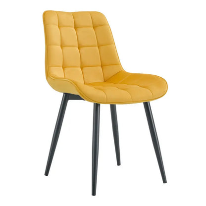 Chaise de salon moderne en velours