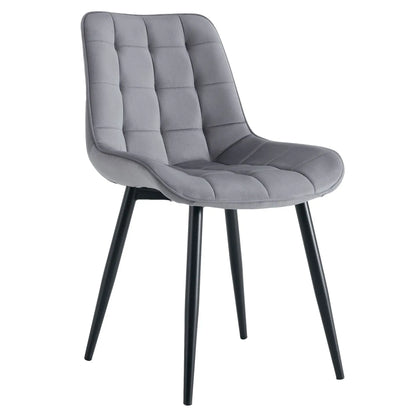Chaise de salon moderne en velours