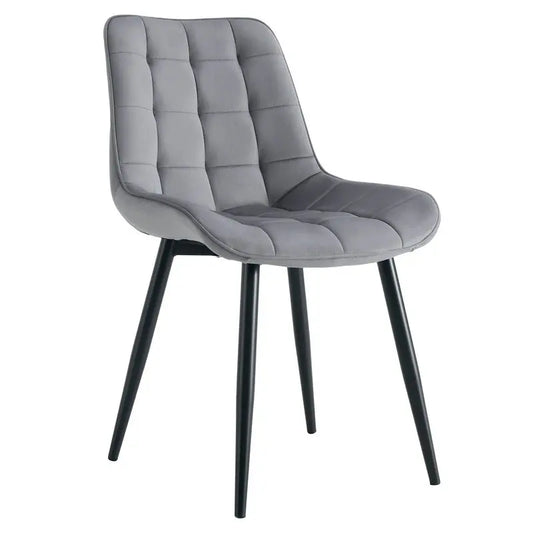 Chaise de salon moderne en velours
